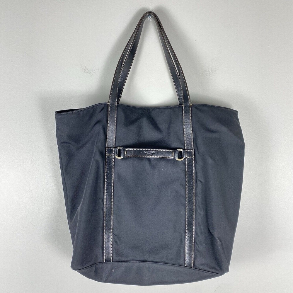Kate Spade Black Nylon Tote Bag Purse Classic Workwear